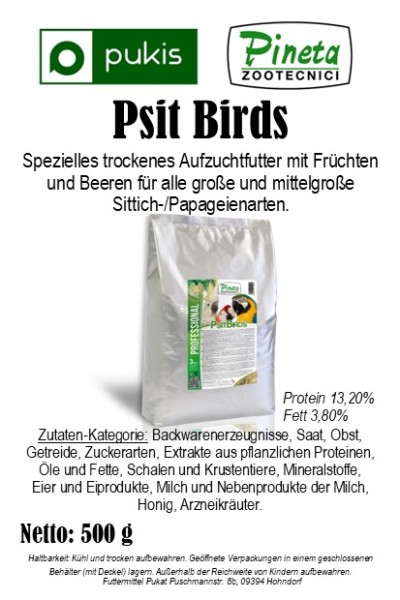 Puki's Psit Birds 500g