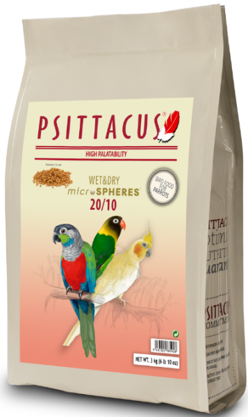 Psittacus micro SPHERES 20/10 3KG