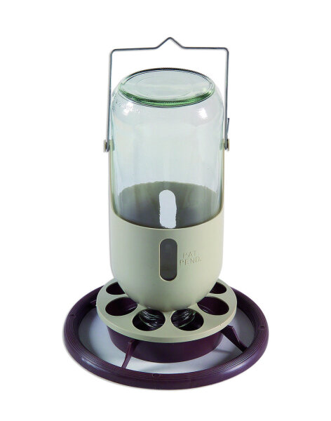 Fontaine / Volierentränke Glas 1l braun