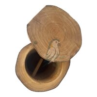 WS Nisthöhle Mahagoni Natur 25cm hoch