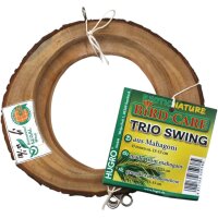 Ringschaukel Trio bestehend aus 3 Mahagoniringen