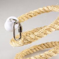 Spiralseil aus Sisal mit Glocke XS