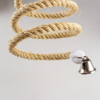 Spiralseil aus Sisal mit Glocke S