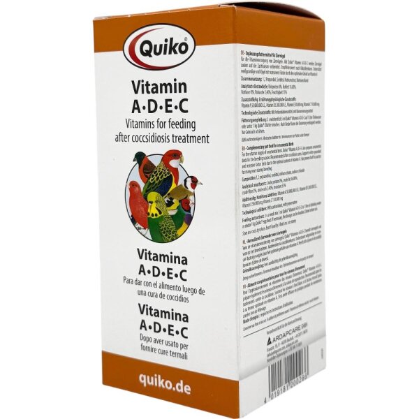 Quiko Vitamin A-D-E-C flüssig Vitamine  für Ziervögel und Brieftauben 200ml